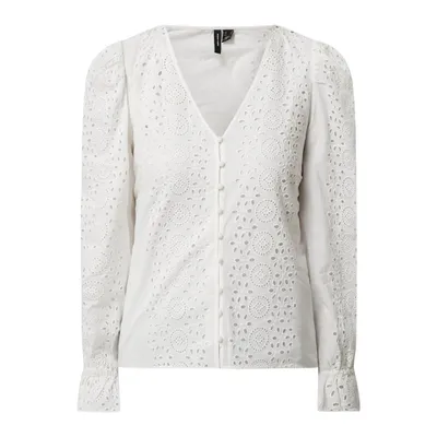 Vero Moda Vero Moda Bluzka z bawełny ekologicznej model ‘Deja’