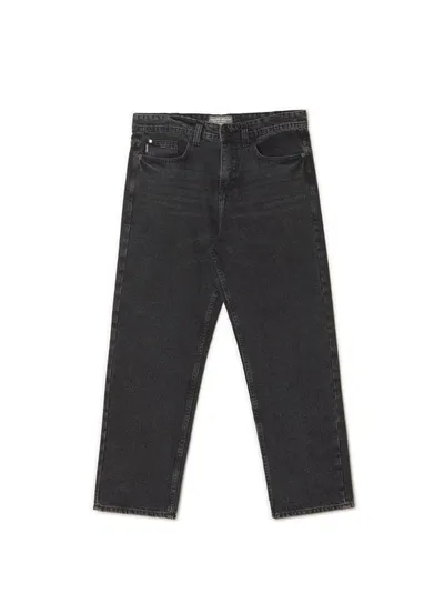 Cropp Czarne jeansy loose