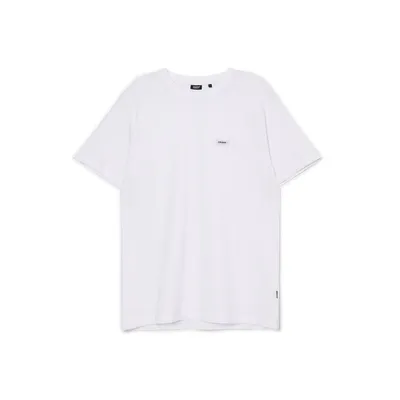 Cropp Biały t-shirt z aplikacją Biały