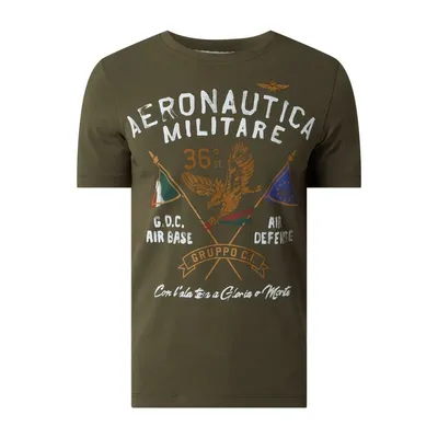 Aeronautica Militare Aeronautica Militare T-shirt z detalami z logo