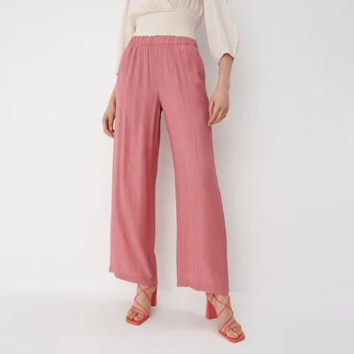 Mohito Spodnie z szeroką nogawką - Różowy