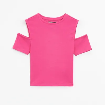 House Koszulka z odkrytymi ramionami - Różowy