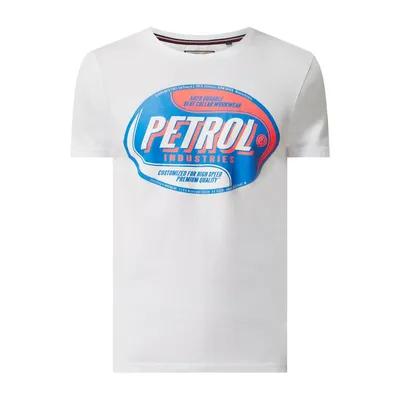 Petrol Petrol T-shirt z nadrukiem z logo