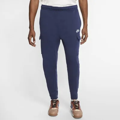 Nike Męskie spodnie cargo Nike Sportswear Club Fleece - Niebieski