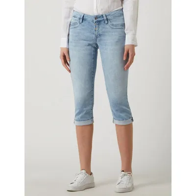 Mavi Jeans Mavi Jeans Jeansy capri z niskim stanem o kroju straight fit z dodatkiem streczu model ‘Alma’