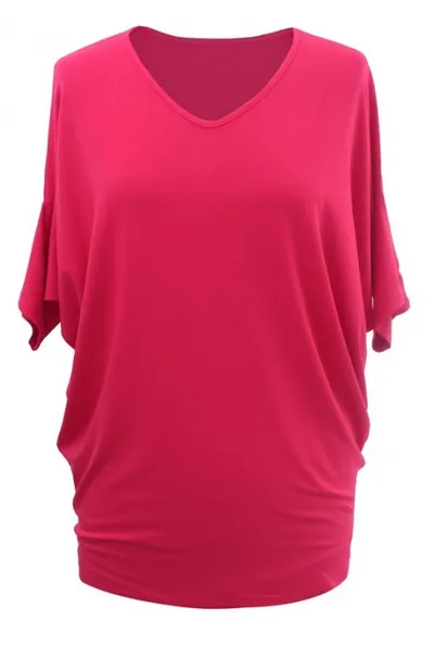 XL-ka Dzianinowa różowa bluzka - DAISY