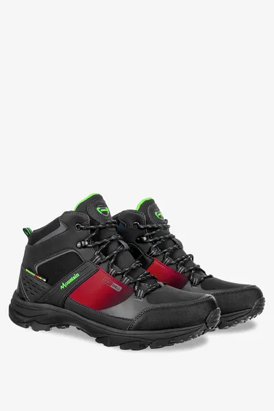 Czarne buty trekkingowe sznurowane softshell badoxx mxc8290-w-r