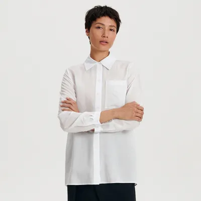 Reserved Koszula z wiskozy - Biały