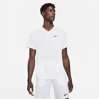 Nike Męska koszulka do tenisa NikeCourt Dri-FIT Victory - Biel