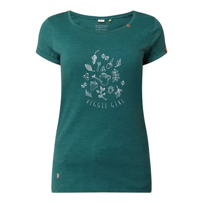 Ragwear Ragwear T-shirt z bawełny ekologicznej model ‘Florah’