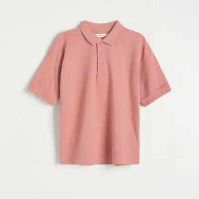 Reserved T-shirt polo - Bordowy