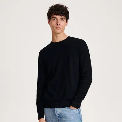 Reserved Bawełniany sweter - Czarny