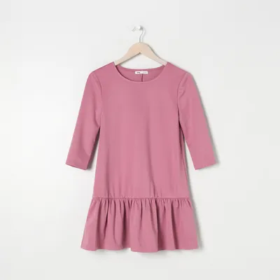Sinsay Sukienka mini babydoll - Różowy