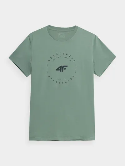 4F T-shirt regular z bawełny organicznej męski