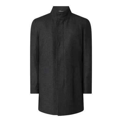 Boss BOSS Krótki płaszcz o kroju slim fit z mieszanki wełny model ‘Nieven’