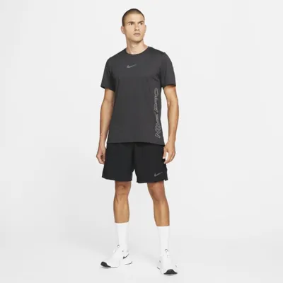 Nike Męska koszulka z krótkim rękawem Nike Pro Dri-FIT Burnout - Czerń