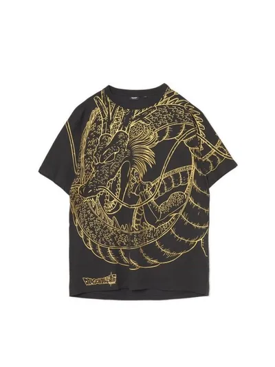 Cropp Czarny t-shirt z motywem Dragon Ball