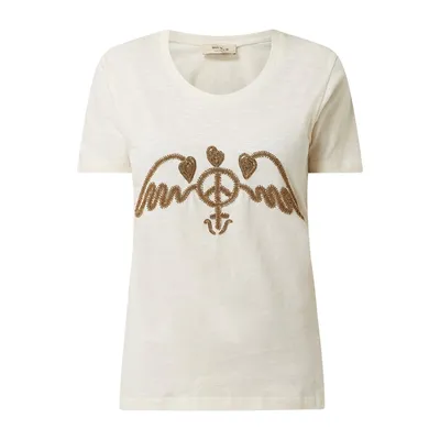 MOS MOSH MOS MOSH T-shirt z haftem model ‘Royal’