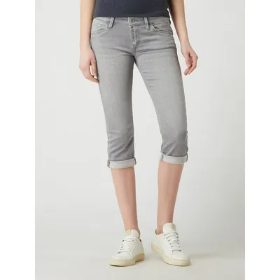 Mavi Jeans Mavi Jeans Jeansy capri z niskim stanem o kroju straight fit z dodatkiem streczu model ‘Alma’