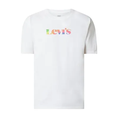 Levi's Levi's® T-shirt o kroju relaxed fit z logo z efektem batiku