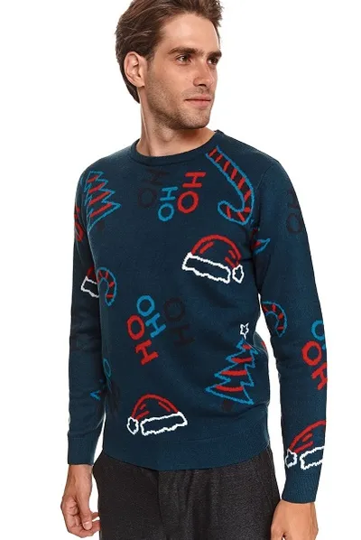 Top Secret Sweter ze świątecznym motywem