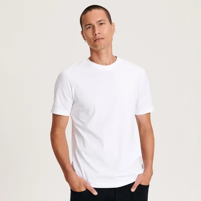 Reserved Bawełniany t-shirt regular - Biały