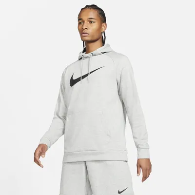 Nike Męska bluza treningowa z kapturem Nike Dri-FIT - Szary