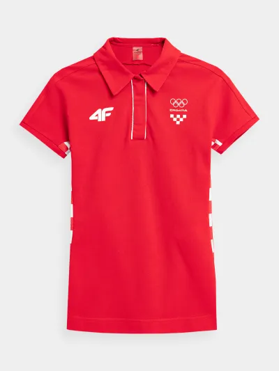4F Koszulka polo damska Chorwacja -Tokio 2020