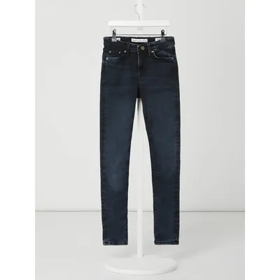 Pepe Jeans Jeansy z wysokim stanem o kroju skinny fit z dodatkiem streczu model ‘Pixlette’