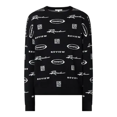 Review REVIEW Sweter ze wzorem z logo