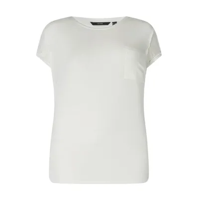 Vero Moda Vero Moda Curve T-shirt PLUS SIZE z ukośnie skrojonymi rękawami model ‘Dava’