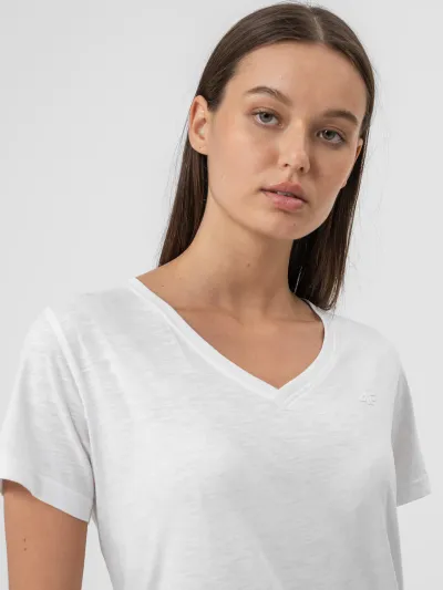 4F T-shirt oversize gładki damski