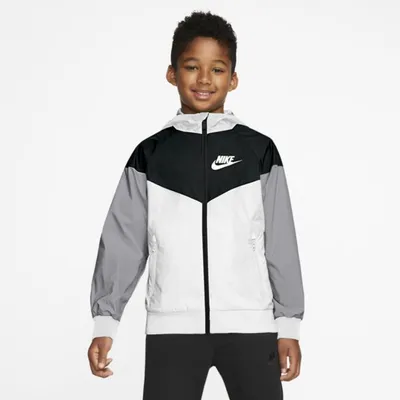 Nike Kurtka dla dużych dzieci (chłopców) Nike Sportswear Windrunner - Biel