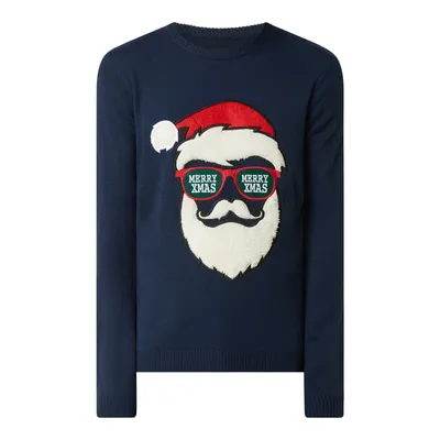 Only&Sons Only & Sons Sweter ze wzorem bożonarodzeniowym model ‘Xmas’