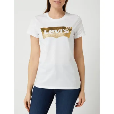 Levi's Levi's® T-Shirt z błyszczącym efektem