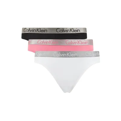 Calvin Klein Underwear Calvin Klein Underwear Stringi z dodatkiem streczu w zestawie 3 szt.