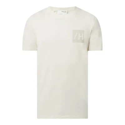 Selected Homme Selected Homme T-shirt z bawełny ekologicznej model ‘Diego’