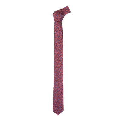 Krawat jedwabny wzorzysty