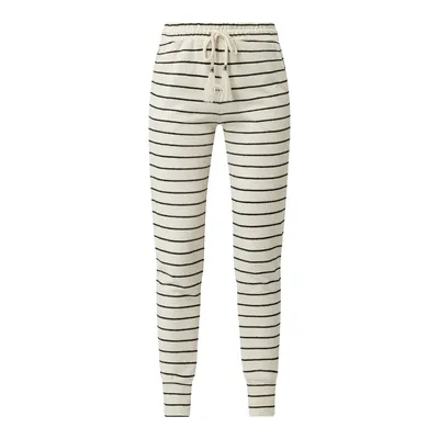 Cream Cream Spodnie dresowe z bawełny ekologicznej model ‘Krystala’