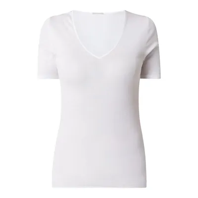 Hanro Hanro T-shirt z bawełny model ‘Cotton Seamless’