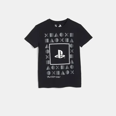 Sinsay Koszulka PlayStation - Czarny