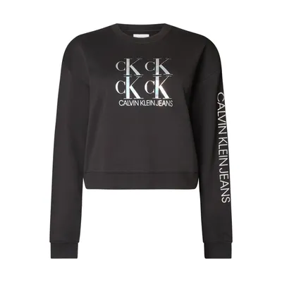 Calvin Klein Calvin Klein Jeans Plus Bluza PLUS SIZE krótka z bawełny ekologicznej