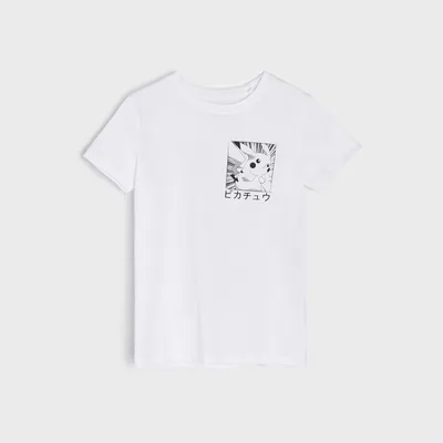 Sinsay Koszulka Pokémon - Biały