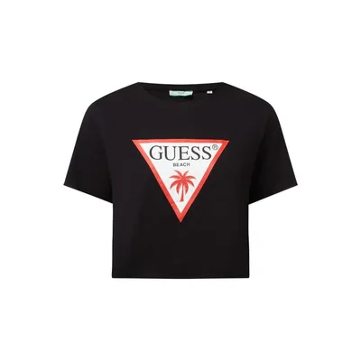 Guess Guess T-shirt o krótkim kroju z nadrukiem z logo
