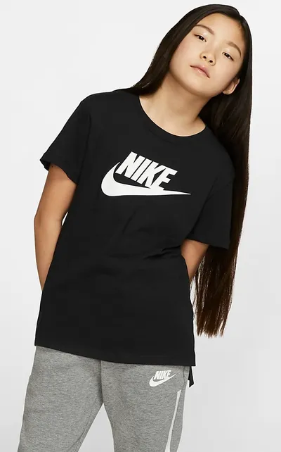 Nike T-shirt dla dużych dzieci Nike Sportswear - Czerń