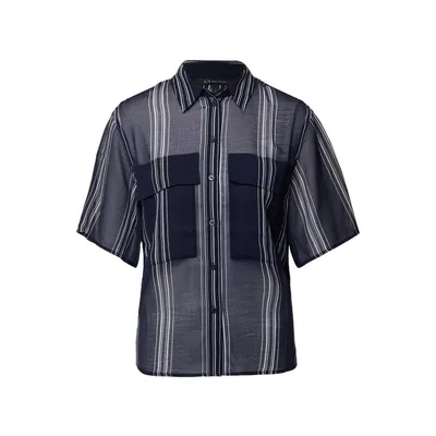 Armani Exchange ARMANI EXCHANGE Bluzka koszulowa ze wzorem w paski