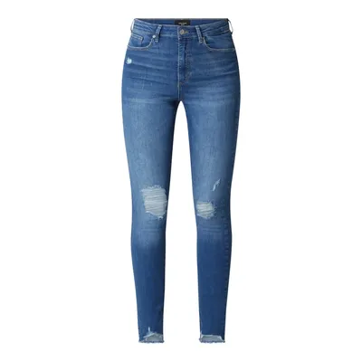 Vero Moda Jeansy z wysokim stanem o kroju skinny fit z dodatkiem streczu model ‘Sophia’