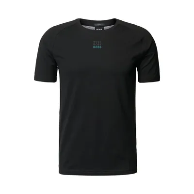 Boss BOSS Athleisurewear T-shirt o kroju slim fit z subtelnymi napisami z logo