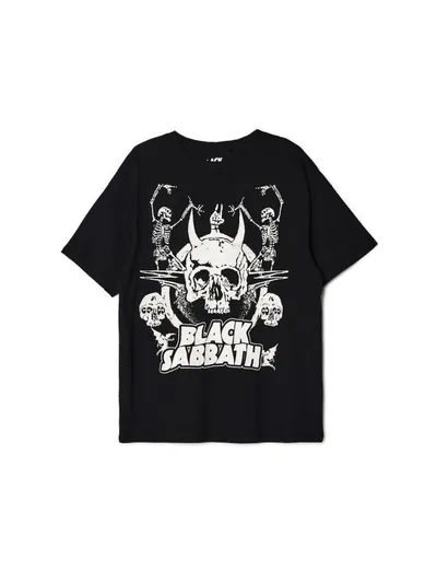 Cropp Czarny t-shirt z nadrukiem Black Sabbath