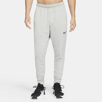 Nike Męskie spodnie treningowe o zwężanym kroju Nike Dri-FIT - Szary